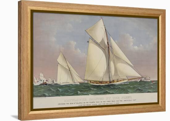 America's Cup Yacht Race 1886-null-Framed Stretched Canvas