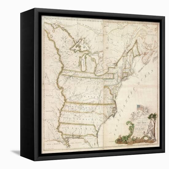 America's First National Map, 1784-Abel Buell-Framed Premier Image Canvas