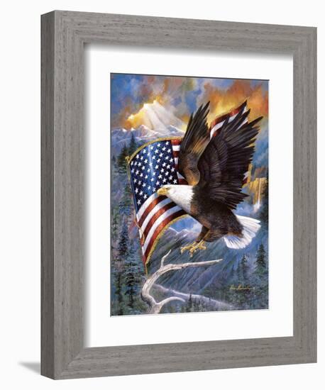 America's Pride-Unknown Manning-Framed Art Print