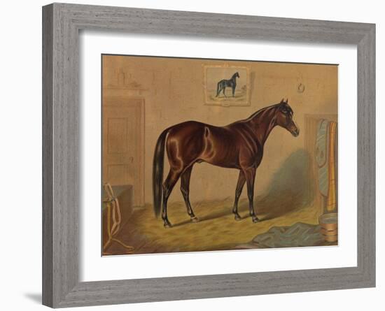 America’s Renowned Stallions, c. 1876 III-Vintage Reproduction-Framed Art Print