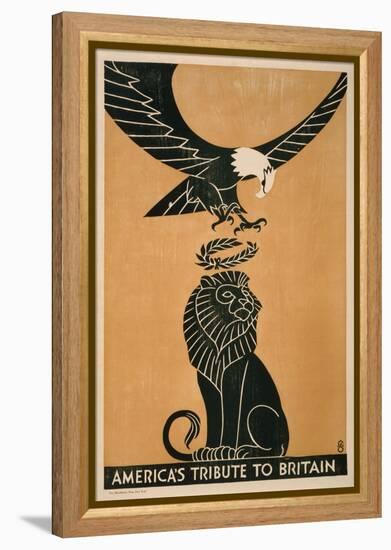 America's Tribute to Britain, circa 1917-Frederic G. Cooper-Framed Stretched Canvas
