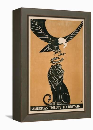 America's Tribute to Britain, circa 1917-Frederic G. Cooper-Framed Stretched Canvas
