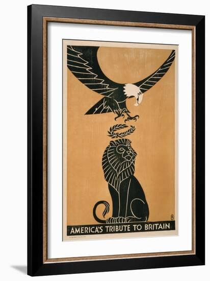 America's Tribute to Britain, circa 1917-Frederic G. Cooper-Framed Art Print