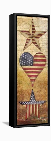 America Stars I-Elizabeth Medley-Framed Stretched Canvas