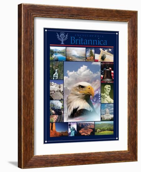 America the Beautiful-Encyclopaedia Britannica-Framed Art Print