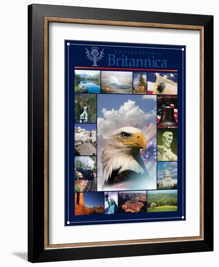 America the Beautiful-Encyclopaedia Britannica-Framed Art Print