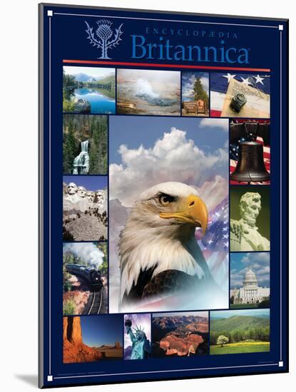 America the Beautiful-Encyclopaedia Britannica-Mounted Art Print