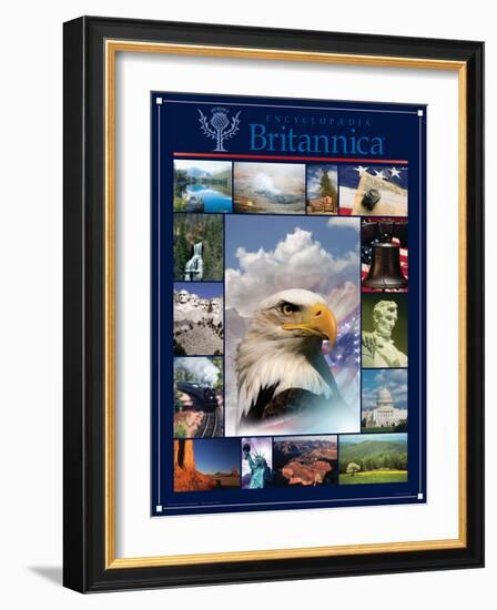 America the Beautiful-Encyclopaedia Britannica-Framed Art Print