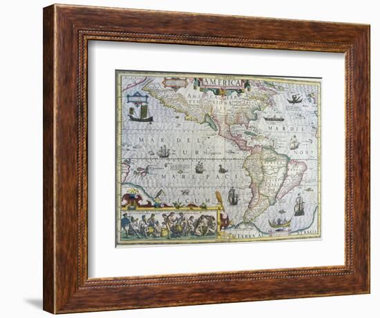 America-Gerardus Mercator-Framed Giclee Print