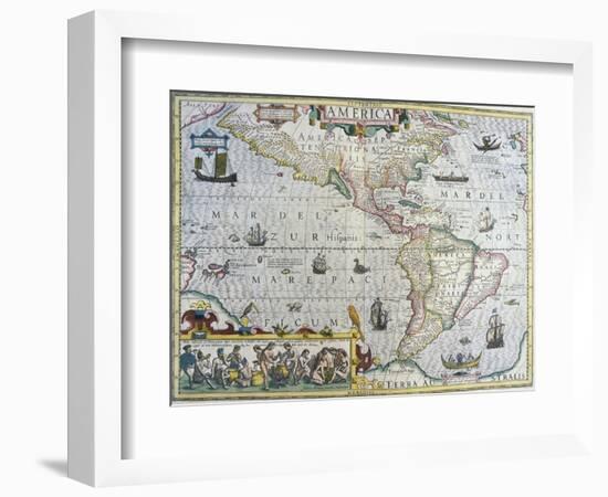 America-Gerardus Mercator-Framed Giclee Print