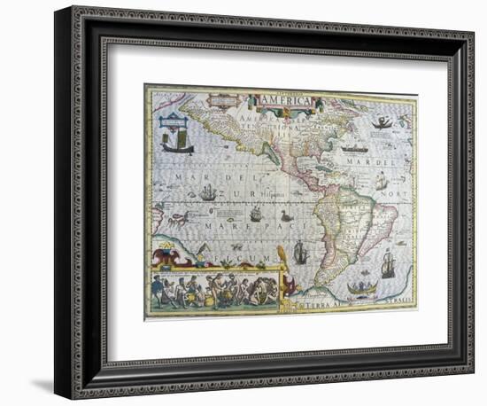 America-Gerardus Mercator-Framed Giclee Print