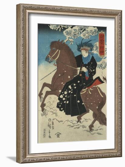 America-Ando Hiroshige-Framed Art Print