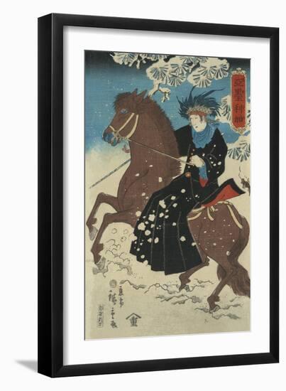 America-Ando Hiroshige-Framed Art Print