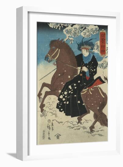 America-Ando Hiroshige-Framed Art Print
