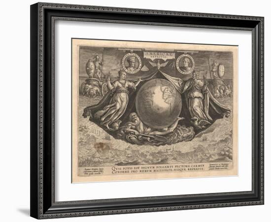 Americae Retectio (Cove), 1591-Philipp Galle-Framed Giclee Print