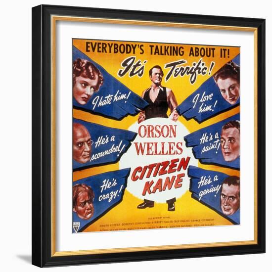 American, 1941, "Citizen Kane" Directed by Orson Welles-null-Framed Giclee Print