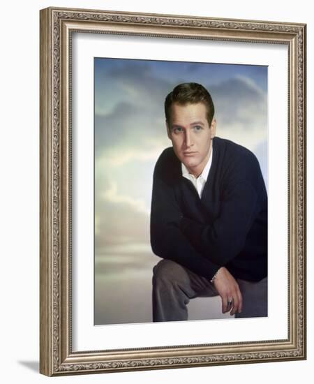 American Actor Paul Newman, Early 60'S-null-Framed Photo