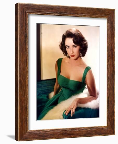 American Actress Elizabeth Taylor C. 1959-null-Framed Photo