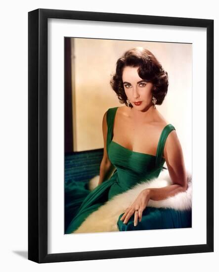 American Actress Elizabeth Taylor C. 1959-null-Framed Photo