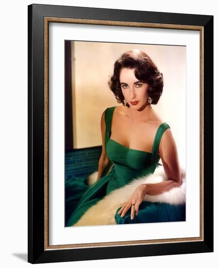 American Actress Elizabeth Taylor C. 1959-null-Framed Photo