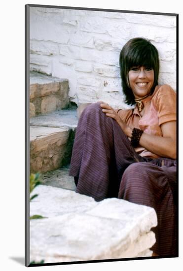 American actress Jane Fonda 1971 (photo)-null-Mounted Photo