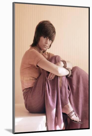 American actress Jane Fonda 1971 (photo)-null-Mounted Photo