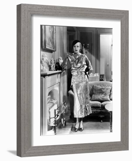 American Actress Joan Crawford (1904-1977) C. 1932-null-Framed Photo