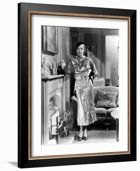 American Actress Joan Crawford (1904-1977) C. 1932-null-Framed Photo