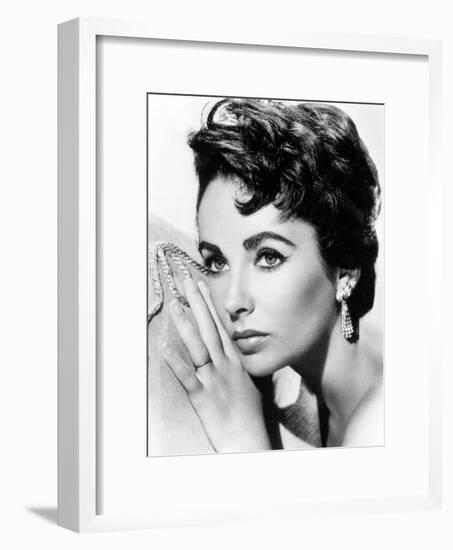 American Actress Liz Taylor C. 1954-null-Framed Photo