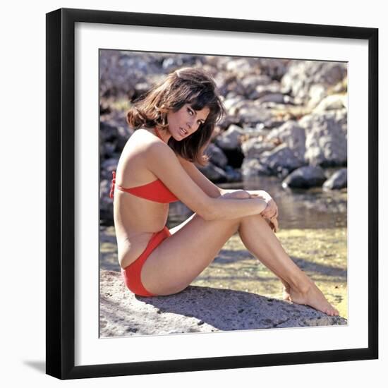 American actress Raquel Welch born spetember 5th, 1940 in Chicago, here 1962 (photo)-null-Framed Photo