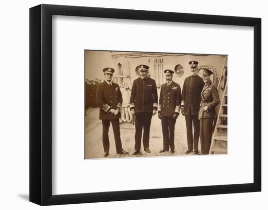 American admirals afloat with the King, 1918 (1935)-Unknown-Framed Photographic Print