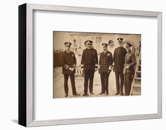 American admirals afloat with the King, 1918 (1935)-Unknown-Framed Photographic Print