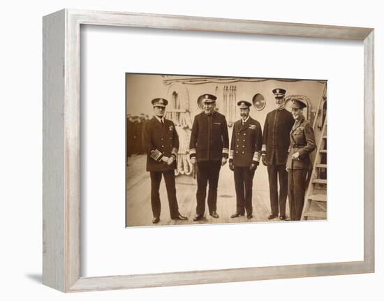 American admirals afloat with the King, 1918 (1935)-Unknown-Framed Photographic Print