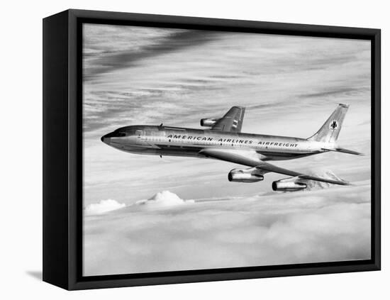 American Airline's Boeing Astrojet in Flight, 1964-null-Framed Stretched Canvas