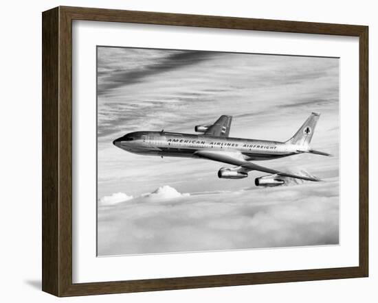 American Airline's Boeing Astrojet in Flight, 1964-null-Framed Photo