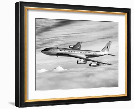 American Airline's Boeing Astrojet in Flight, 1964-null-Framed Photo