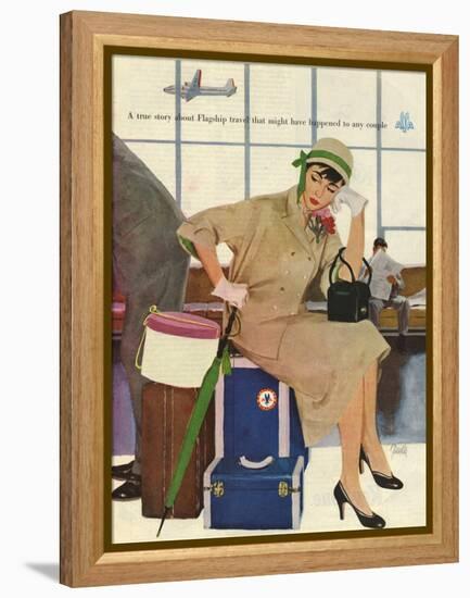 American Airlines, Al Parker, 1953, USA-null-Framed Premier Image Canvas