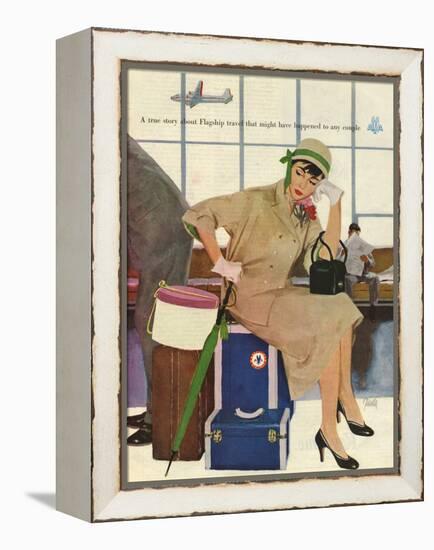 American Airlines, Al Parker, 1953, USA-null-Framed Premier Image Canvas