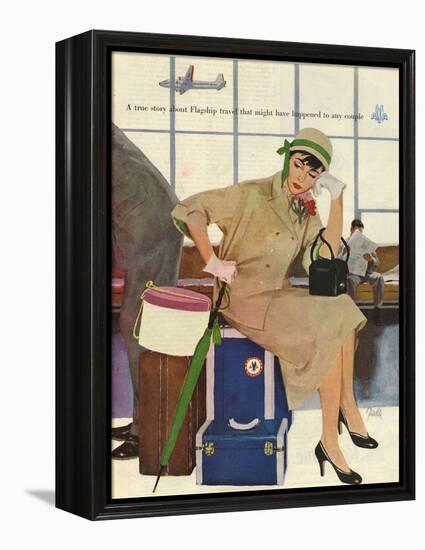 American Airlines, Al Parker, 1953, USA-null-Framed Premier Image Canvas