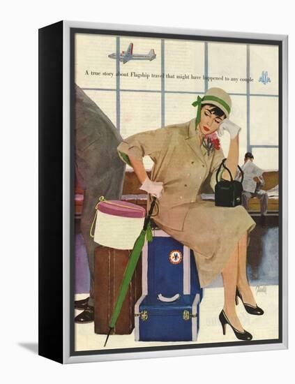 American Airlines, Al Parker, 1953, USA-null-Framed Premier Image Canvas