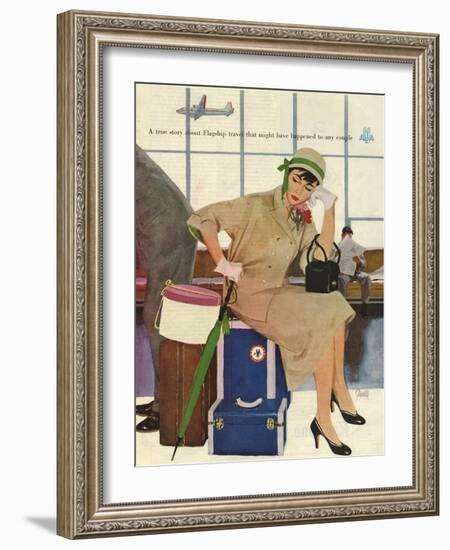 American Airlines, Al Parker, 1953, USA-null-Framed Giclee Print