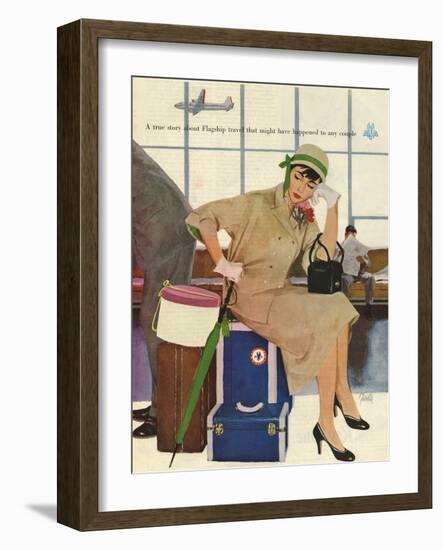 American Airlines, Al Parker, 1953, USA-null-Framed Giclee Print