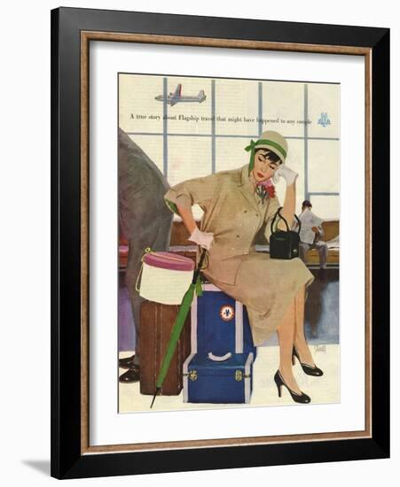 American Airlines, Al Parker, 1953, USA-null-Framed Giclee Print