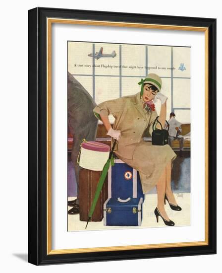 American Airlines, Al Parker, 1953, USA-null-Framed Giclee Print