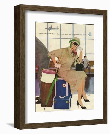 American Airlines, Al Parker, 1953, USA-null-Framed Giclee Print