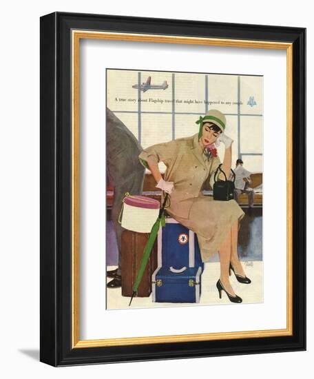 American Airlines, Al Parker, 1953, USA-null-Framed Giclee Print