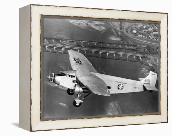 American Airlines Ford Tri-Motor Airplane, 1966-null-Framed Stretched Canvas