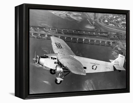 American Airlines Ford Tri-Motor Airplane, 1966-null-Framed Stretched Canvas