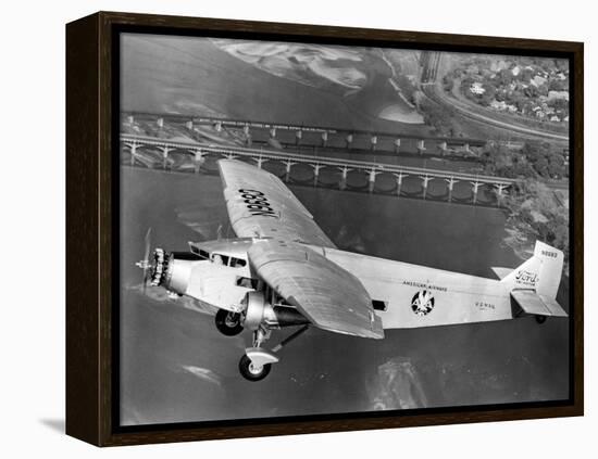 American Airlines Ford Tri-Motor Airplane, 1966-null-Framed Stretched Canvas