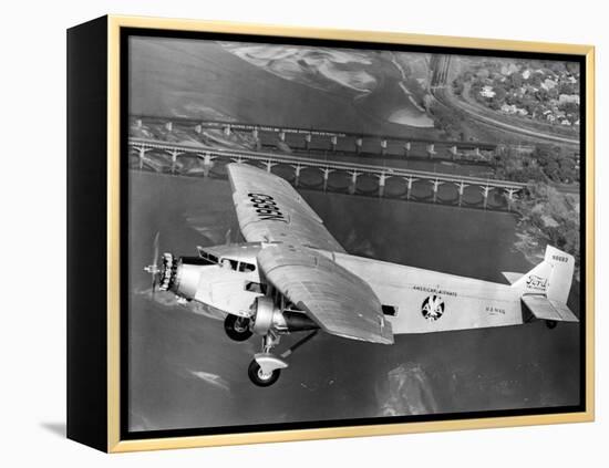 American Airlines Ford Tri-Motor Airplane, 1966-null-Framed Stretched Canvas